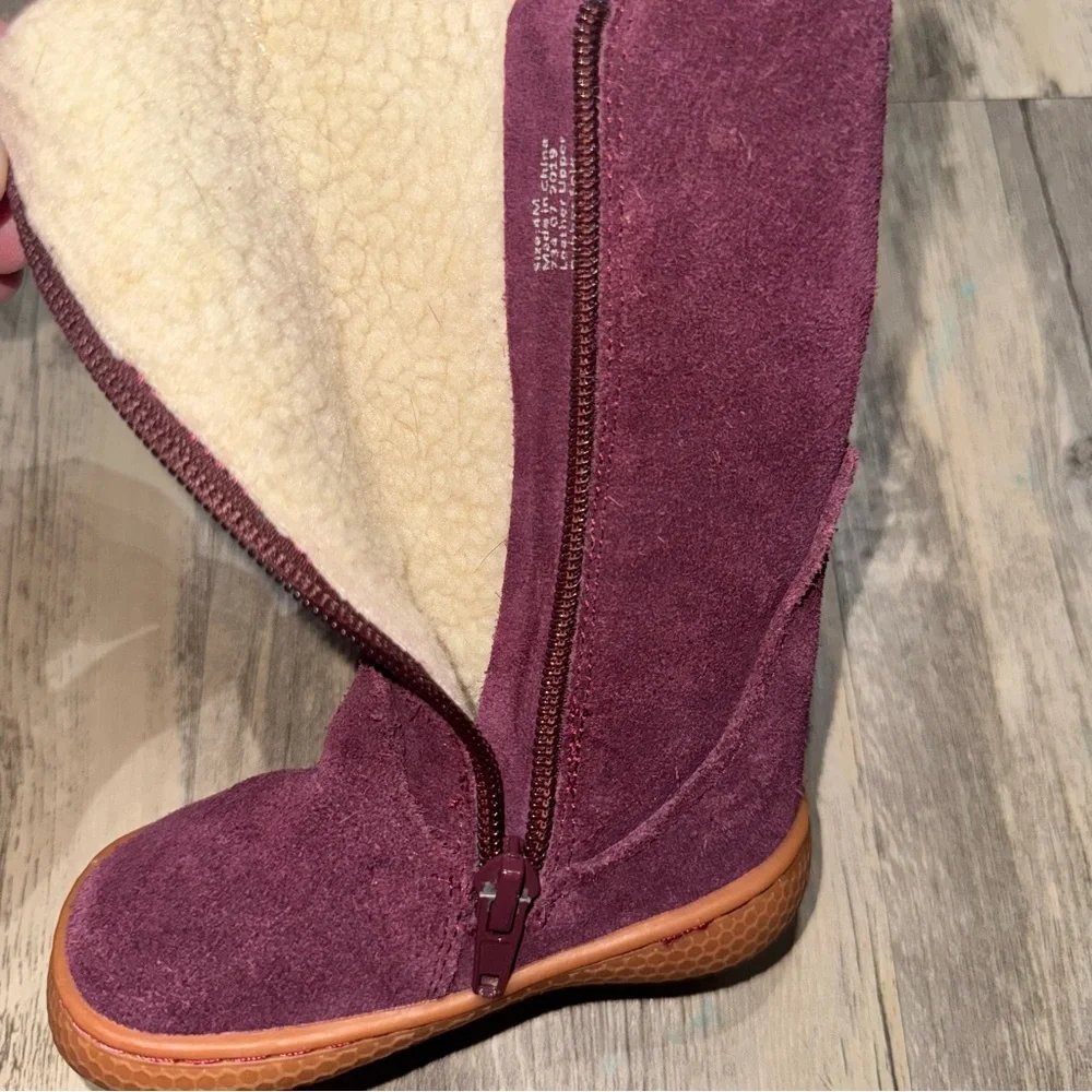 Livie & Luca Purple Fringe Kids Boots